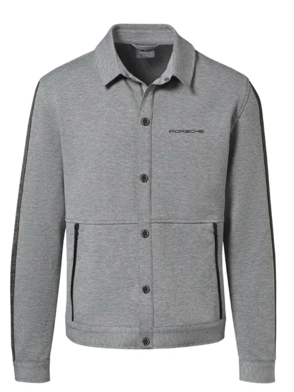 NWT Porsche Design 928 Sweat Jacket Collar Shirt - Gray - Men’s S